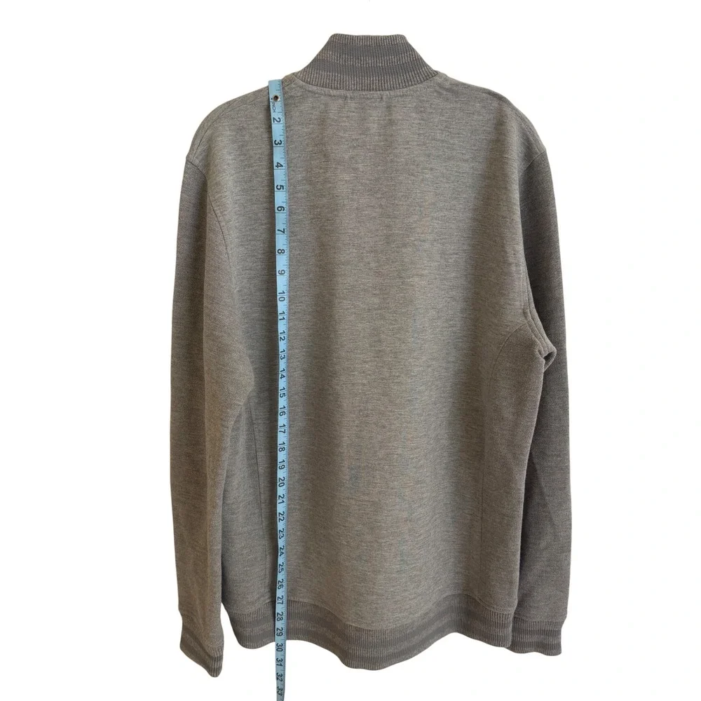 Ted Baker London Mens Gray Quarter Zip Pullover Sweater Size 5 XL TH8M GB83